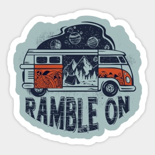 Ramble On Sticker
